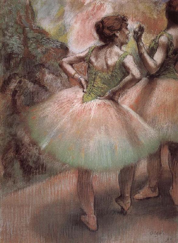 Edgar Degas Pink and green